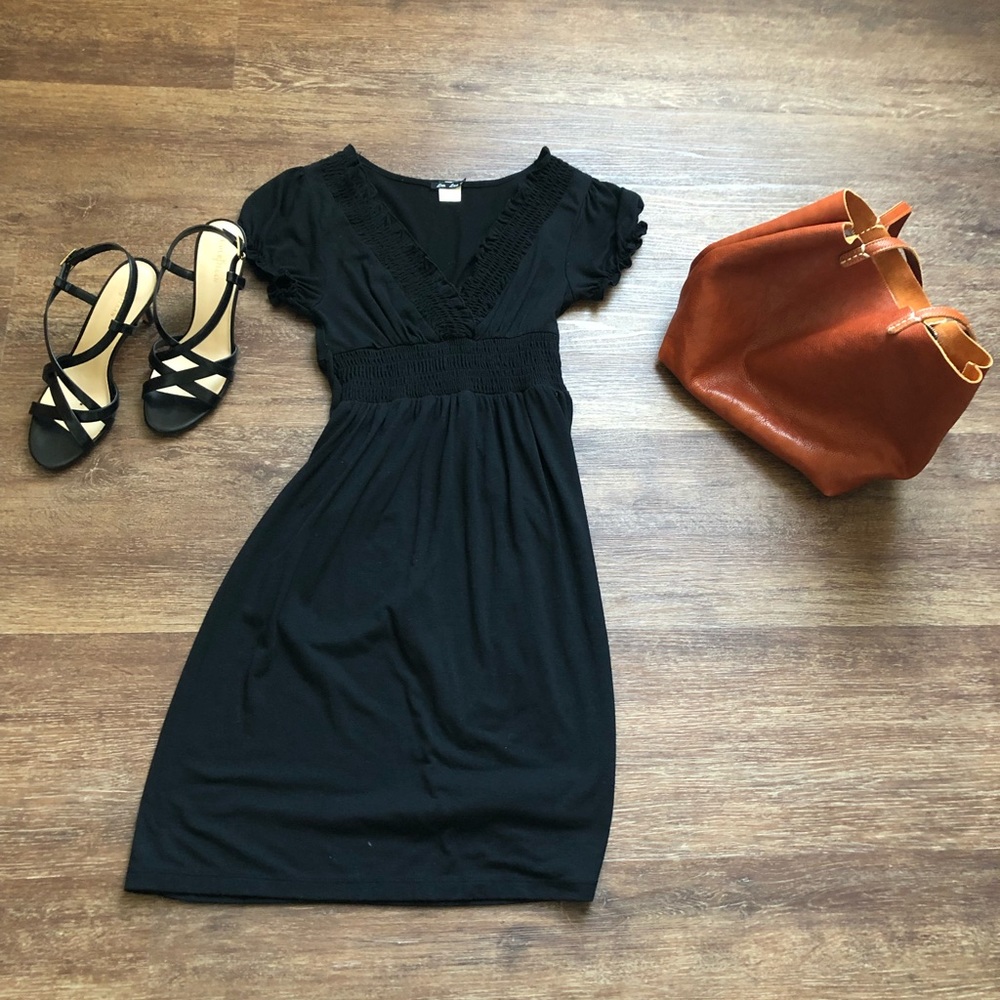 Casual black dress